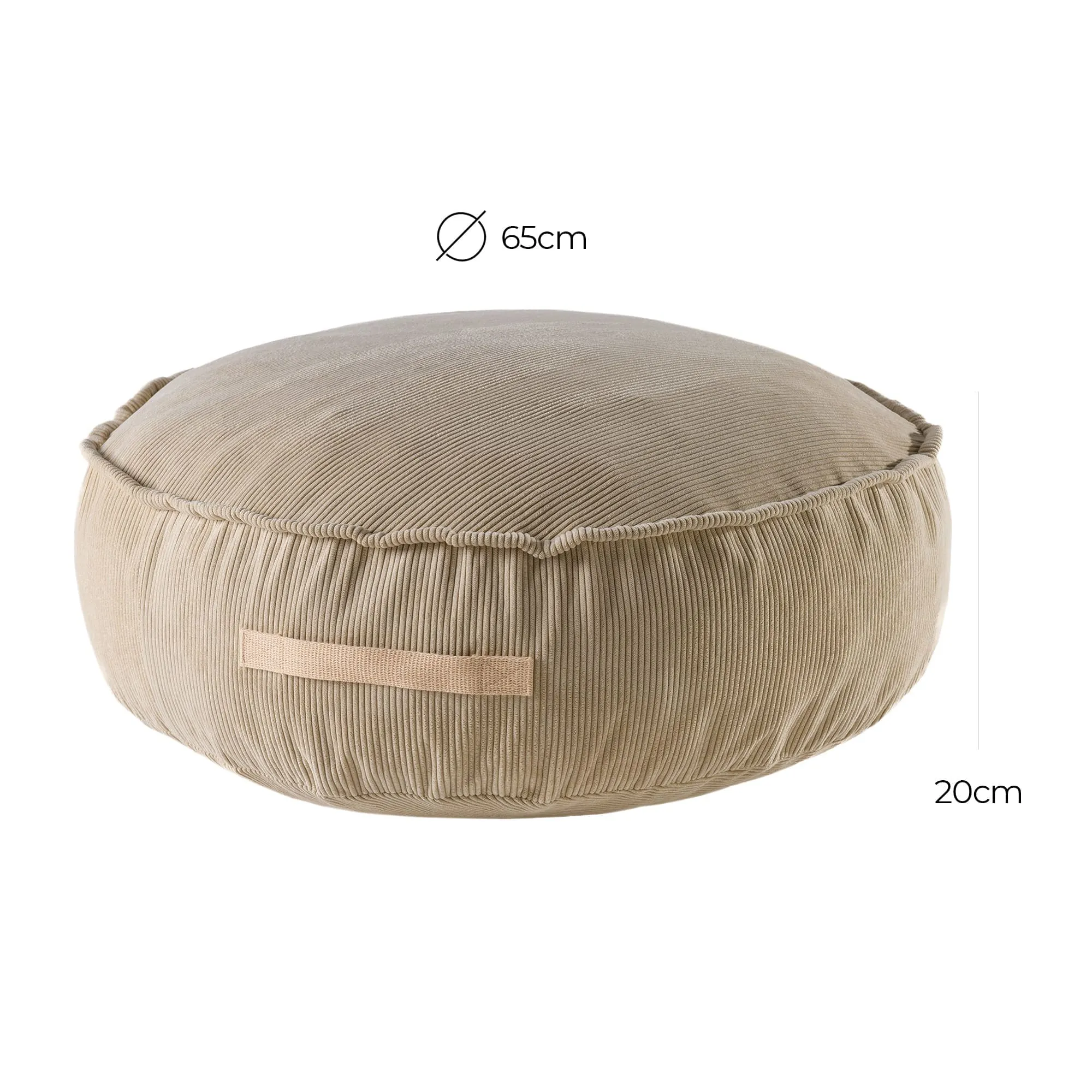 Luxury Corduroy Round Pouffe For Kids By MeowBaby