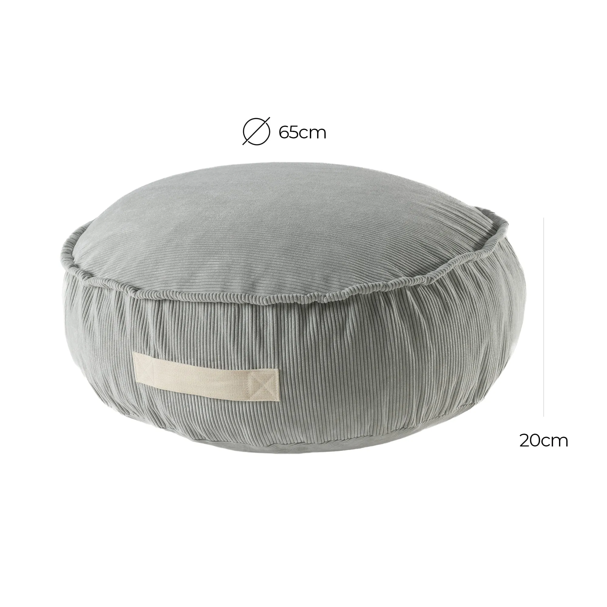Luxury Corduroy Round Pouffe For Kids By MeowBaby