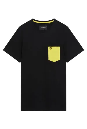 LYLE AND SCOTT CONTRAST POCKET TSHIRT