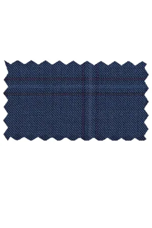 Mantoni Blue Windowpane Suit (2-Piece Set)