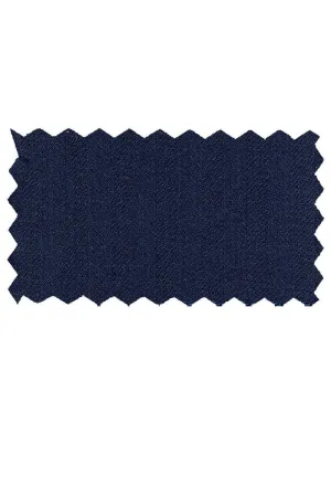 Mantoni Navy Herringbone Suit (2-Piece Set)