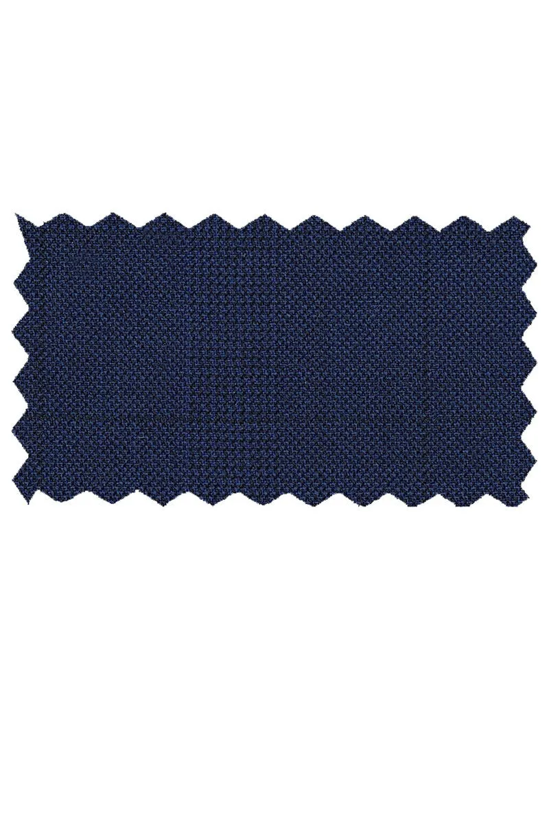 Mantoni Navy Tonal Plaid Suit (2-Piece Set)