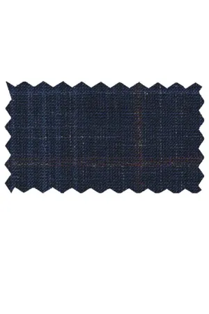 Mantoni Navy Windowpane Suit (2-Piece Set)