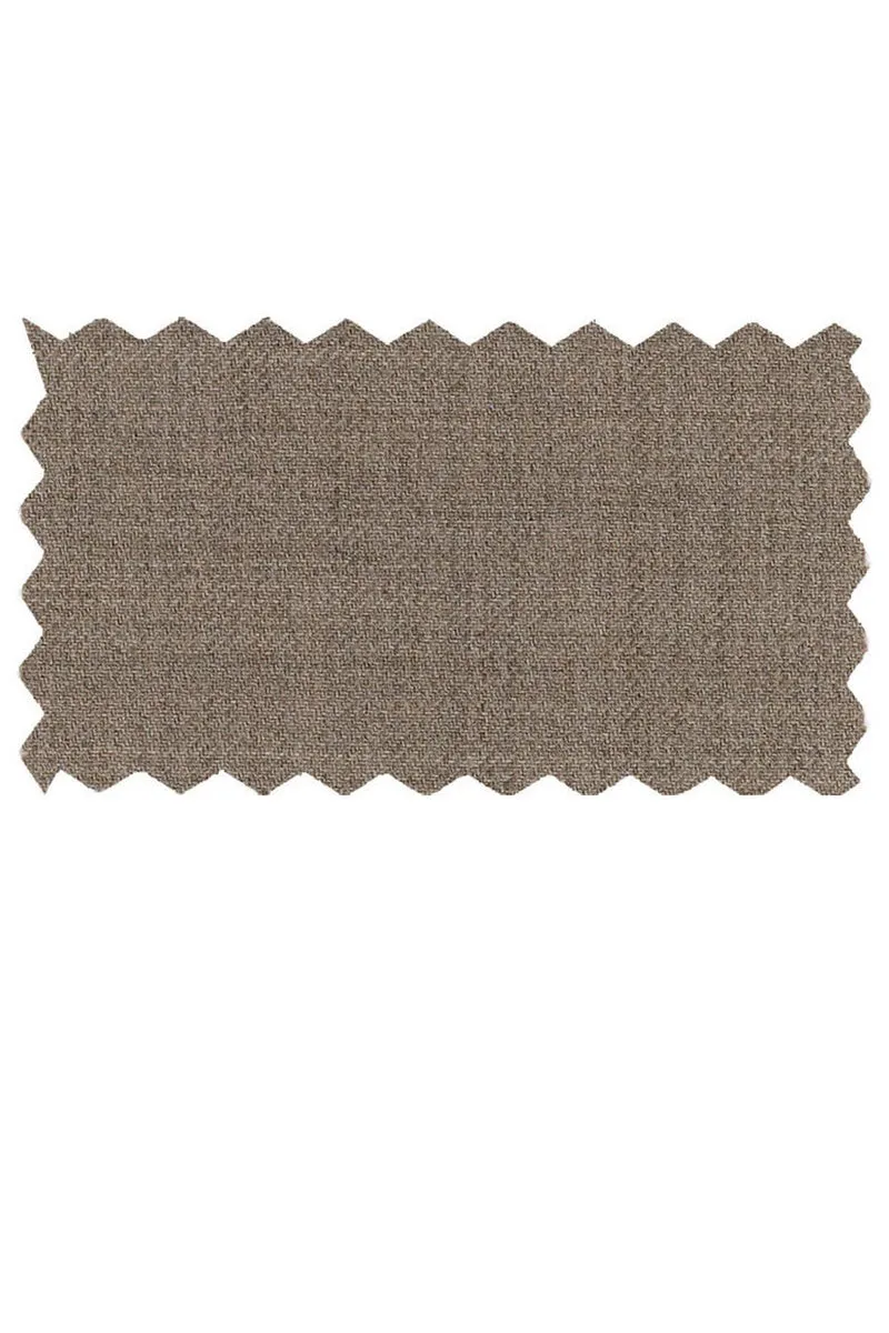 Mantoni Solid Oatmeal Taupe Suit (2-Piece Set)