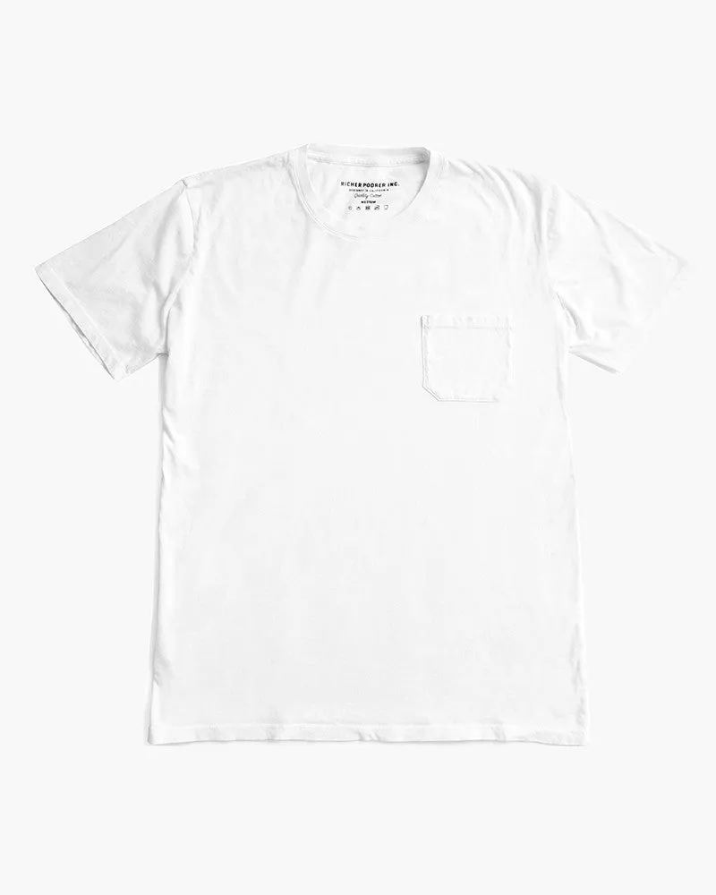 MAT-PKCR01 Richer Poorer Crew Pocket Tee Natural
