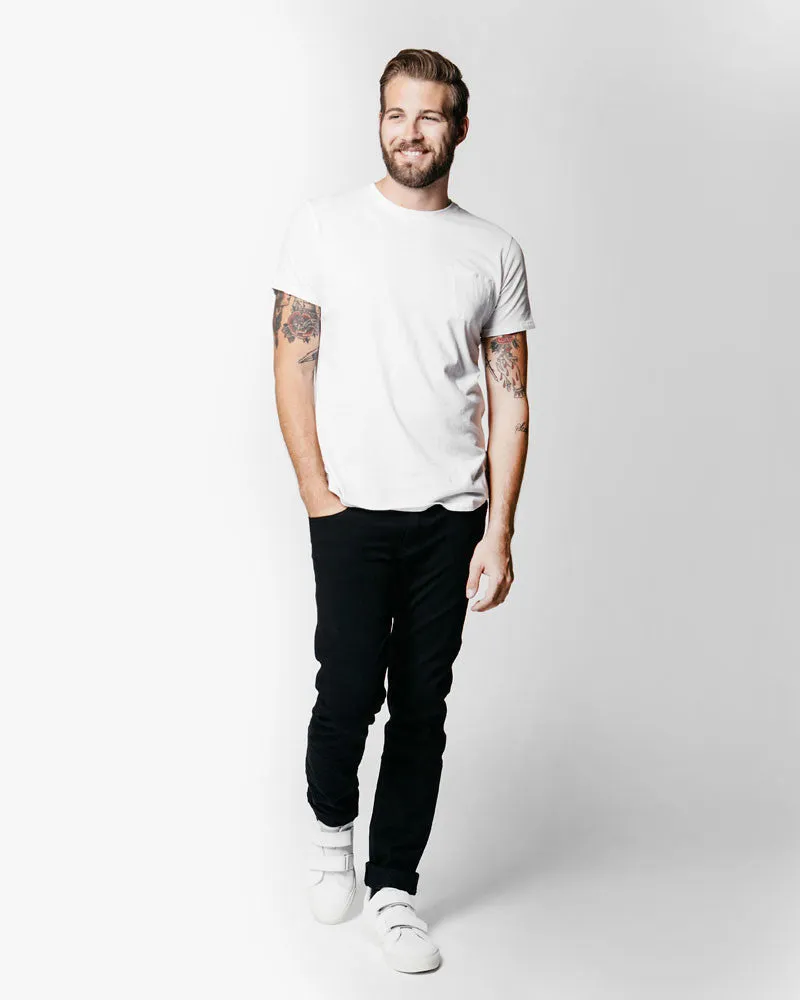 MAT-PKCR01 Richer Poorer Crew Pocket Tee Natural