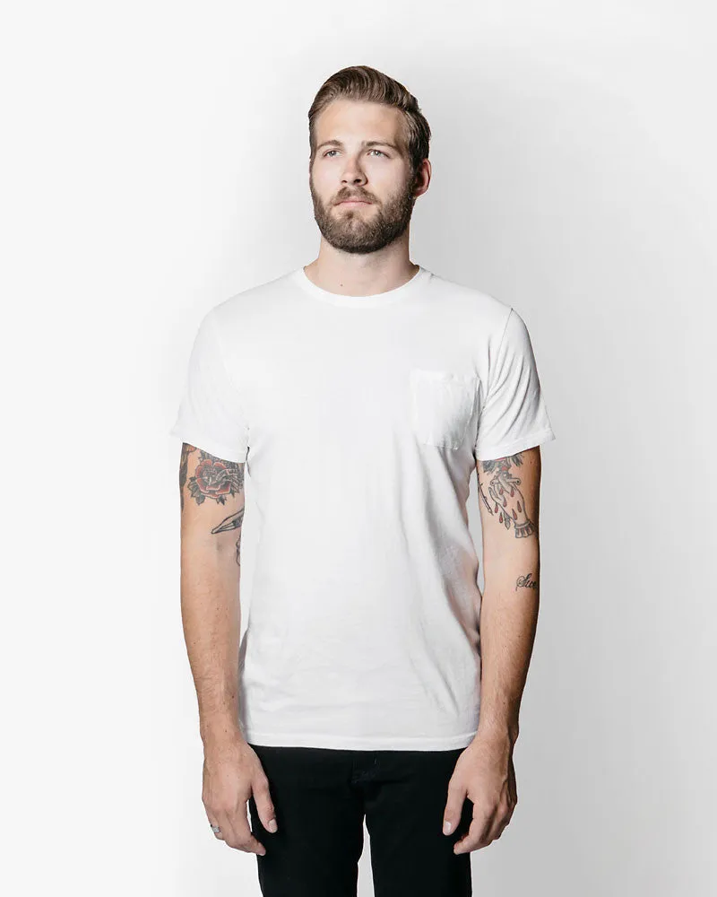 MAT-PKCR01 Richer Poorer Crew Pocket Tee Natural