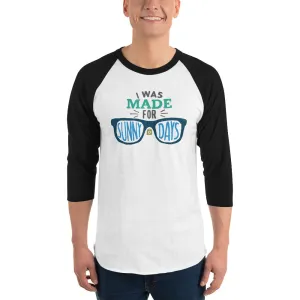 Men's 3/4th Sleeve Raglan T- Shirt - A sun-kissed Life: