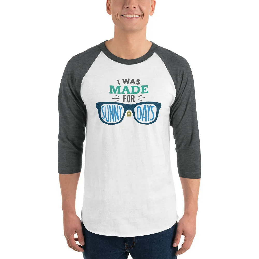 Men's 3/4th Sleeve Raglan T- Shirt - A sun-kissed Life: