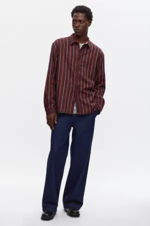 Men's Abaza Shirt in Burgundy