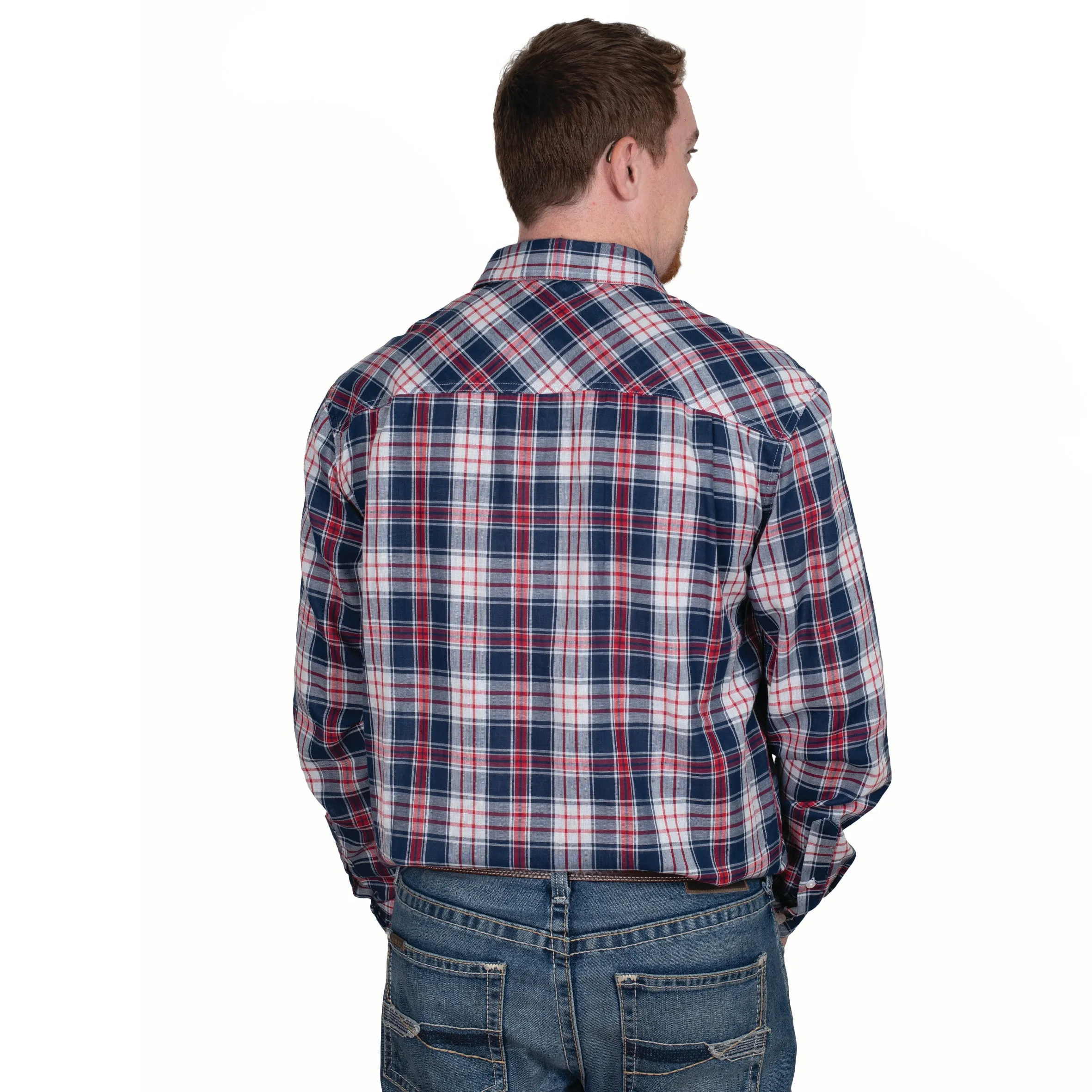 Men's Austin Full Button Check Workshirt