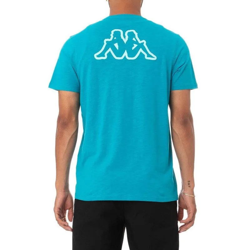 Men's Logo Tape Cabal T-shirt - Peacock