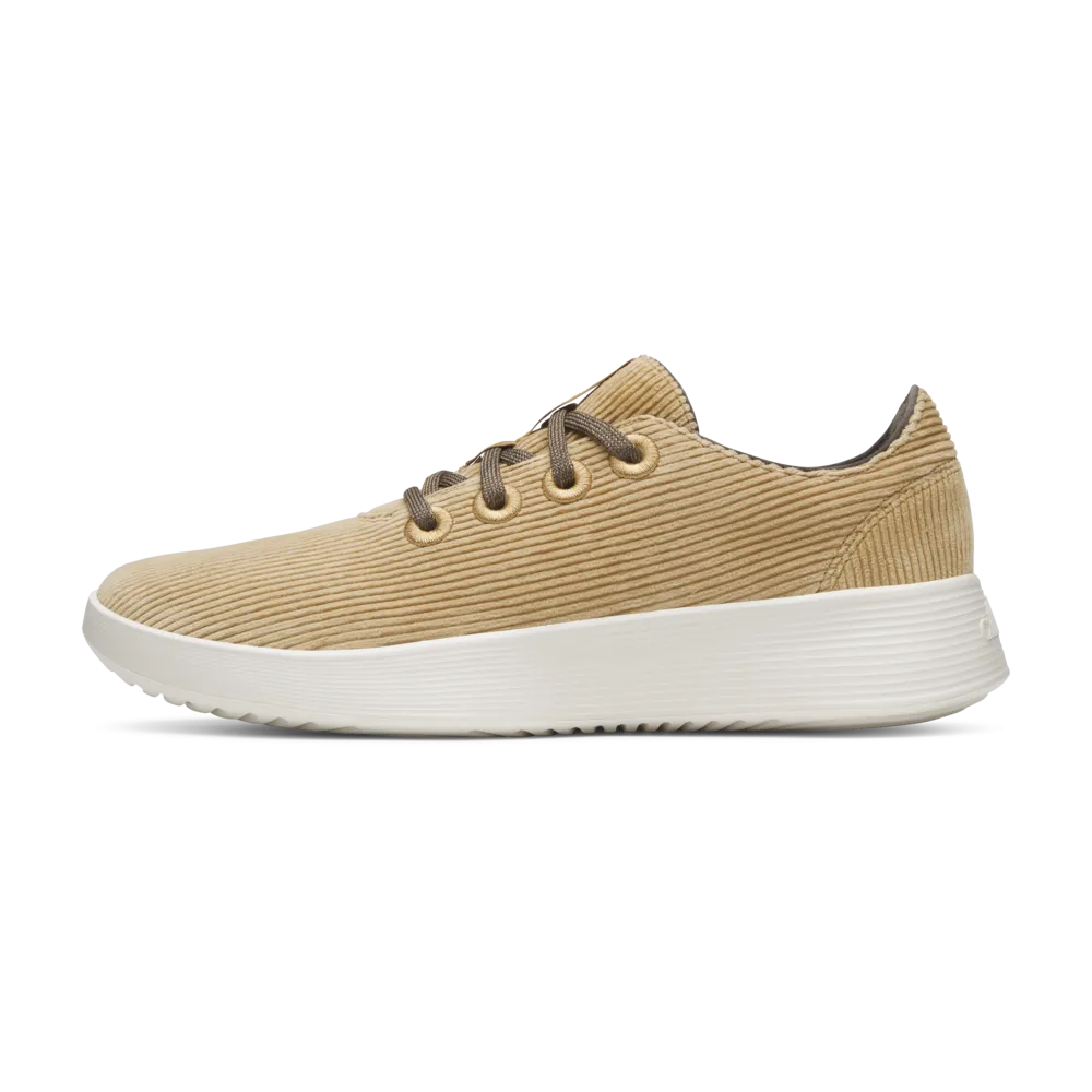 Men's Runner Go - Corduroy - Stony Beige (Natural White Sole)