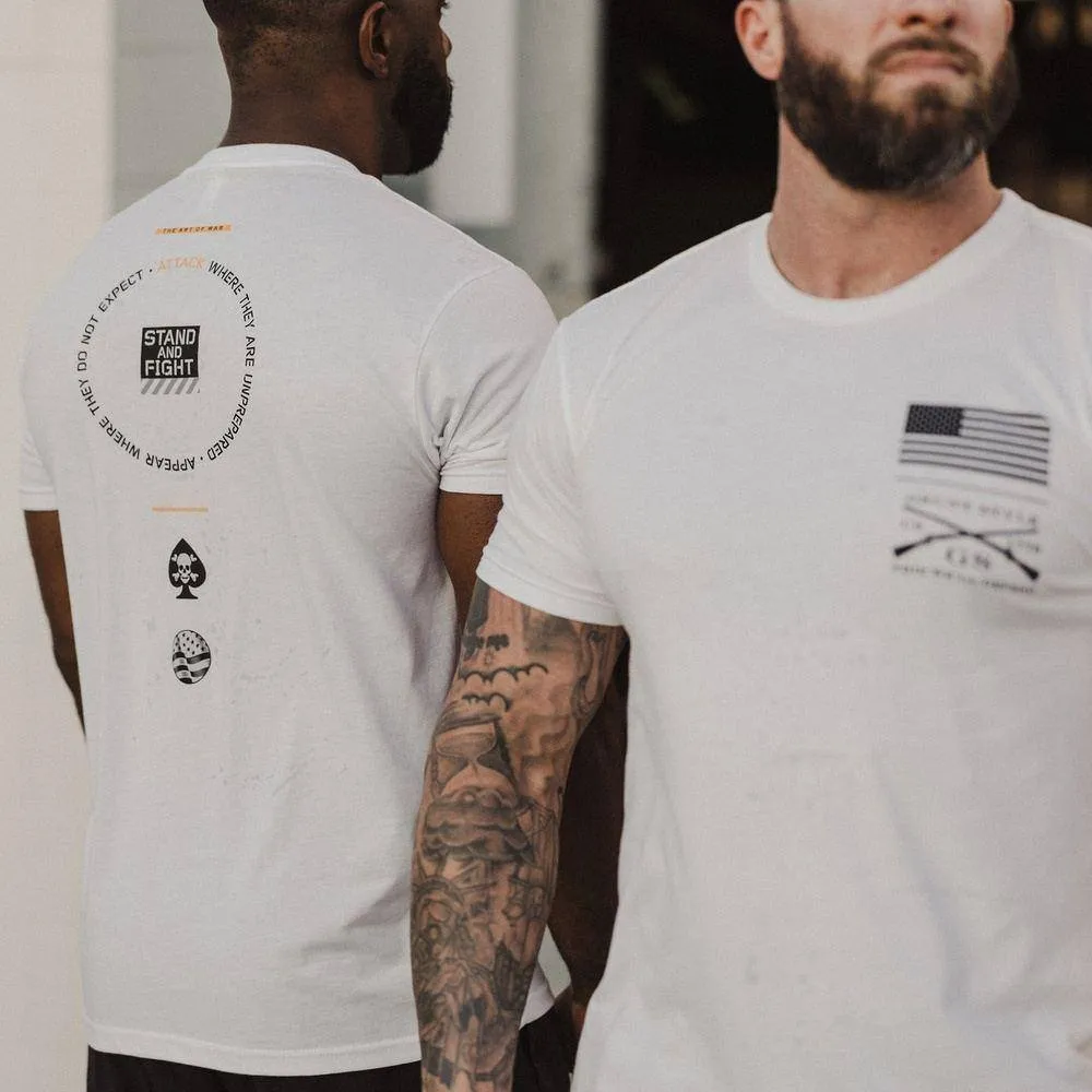Men's Stand And Fight T-Shirt - White