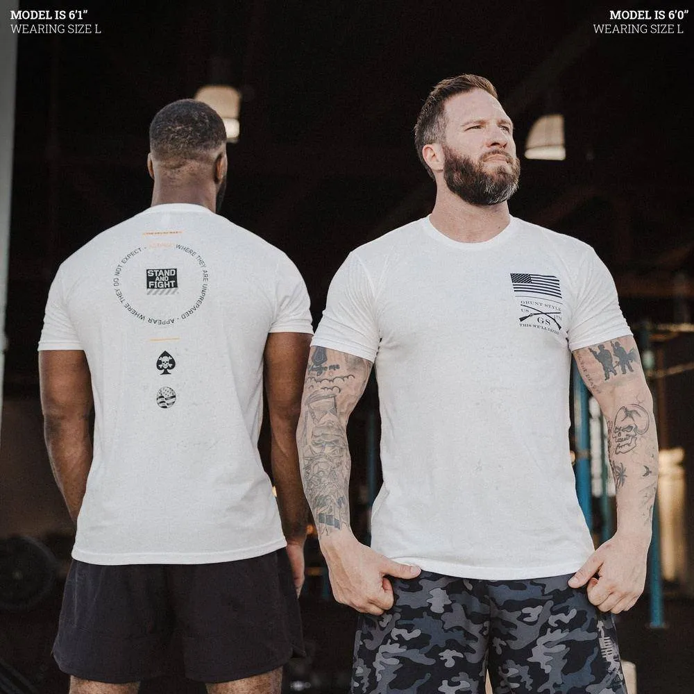 Men's Stand And Fight T-Shirt - White