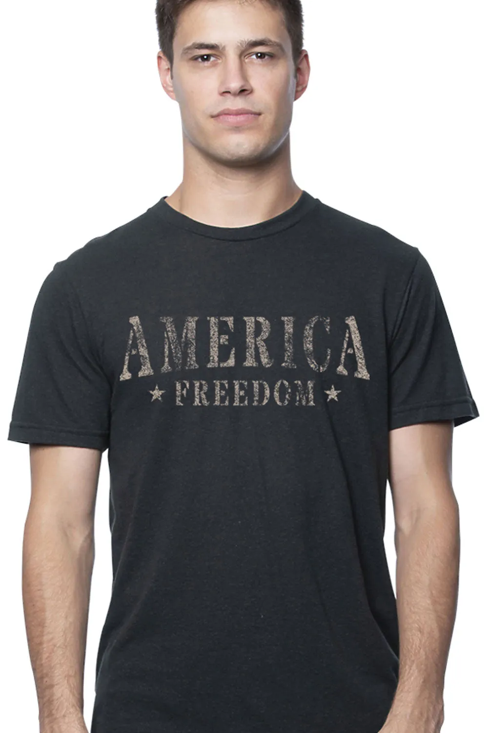 Men's T-Shirt - America Freedom (Made in the USA) - Sand Design