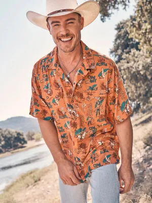 Men's Wrangler Coconut Cowboy Snap Front Camp Shirt