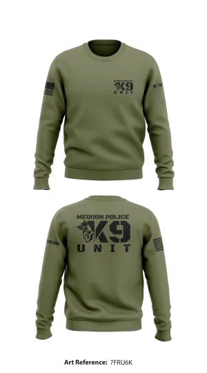 Mequon PD K-9 Store 1 Core Men's Crewneck Performance Sweatshirt - 7Fru6k
