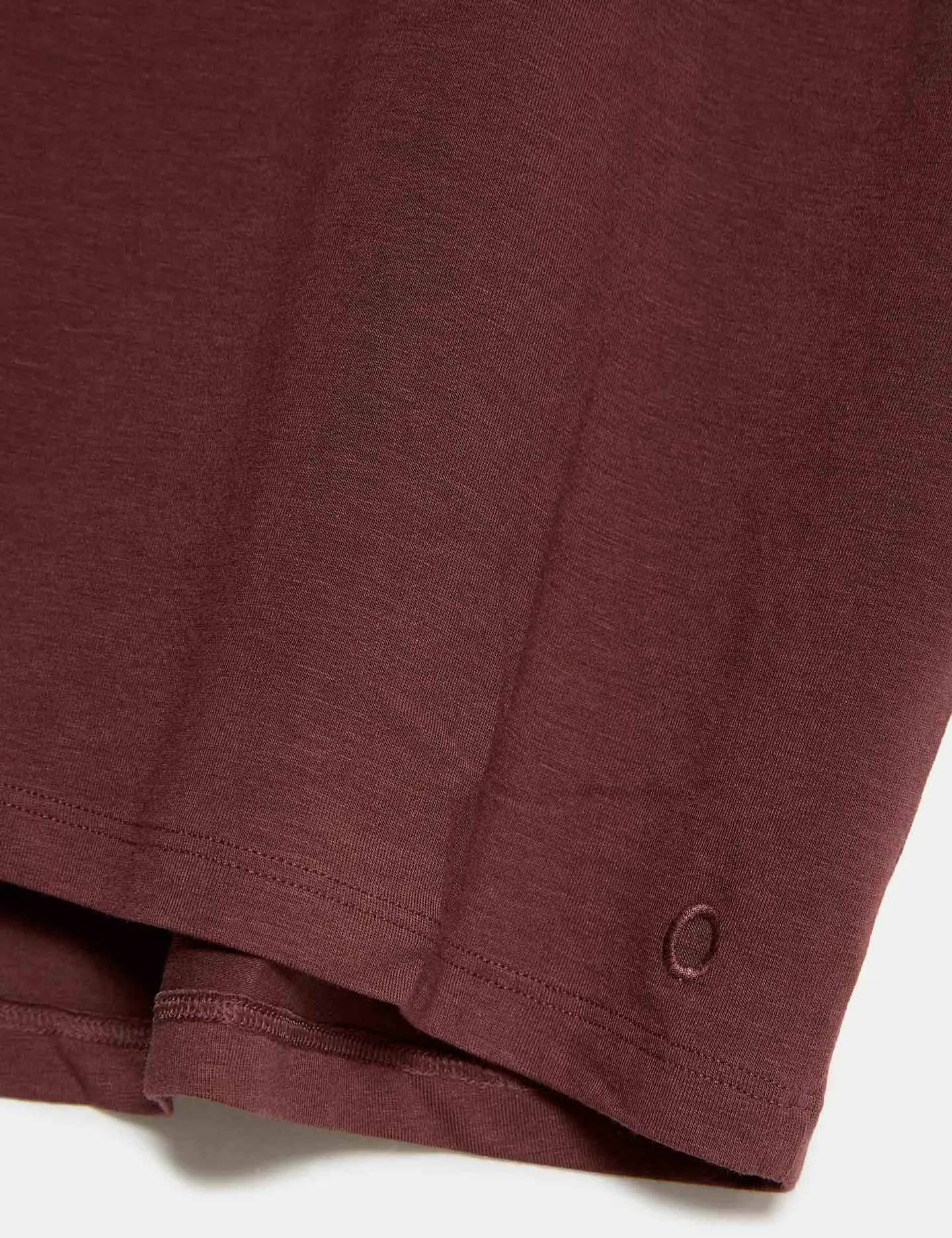 Modal Blend Lightweight Tie Back T-Shirt - Dark Taupe