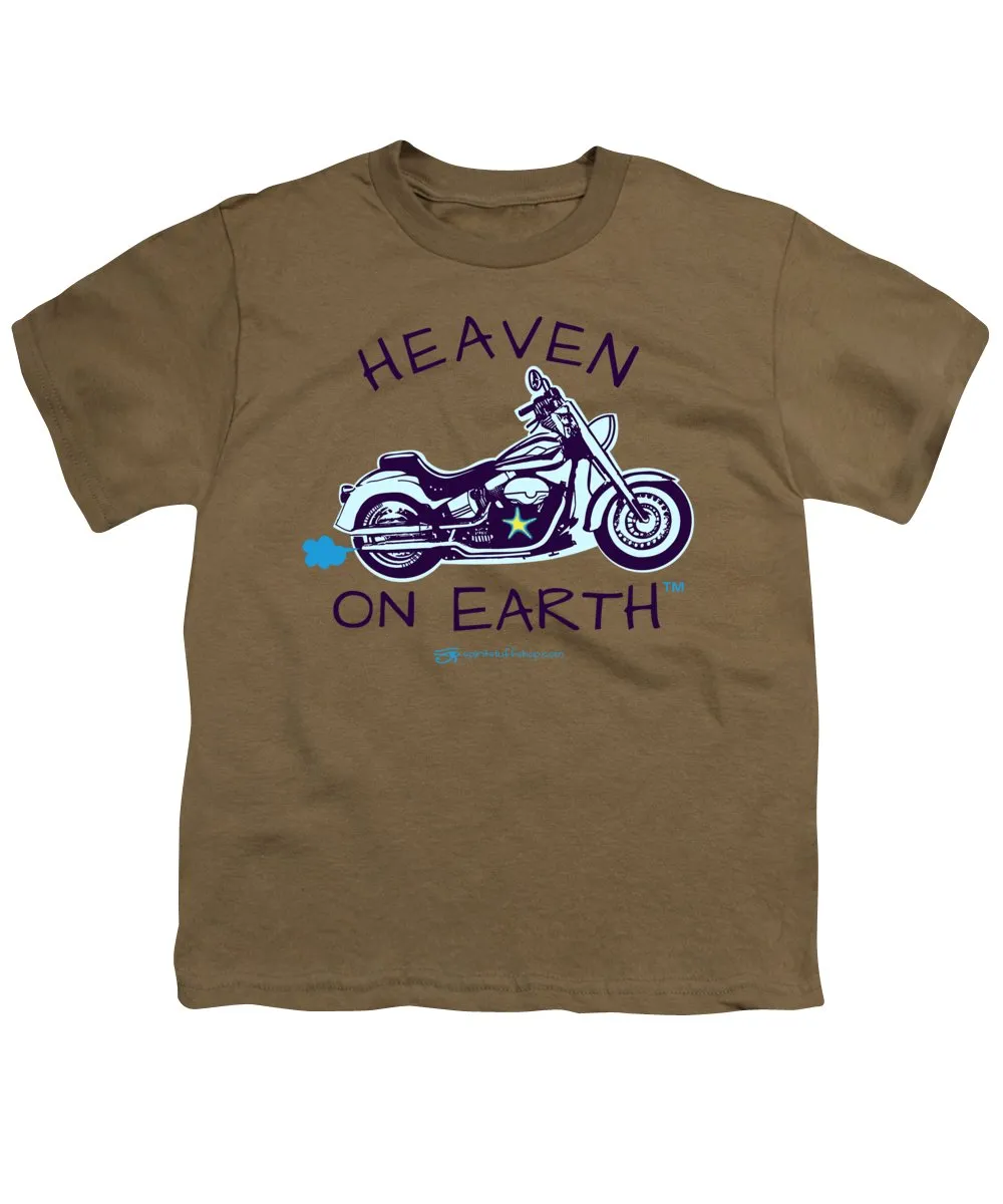 Motorcycle Heaven On Earth - Youth T-Shirt