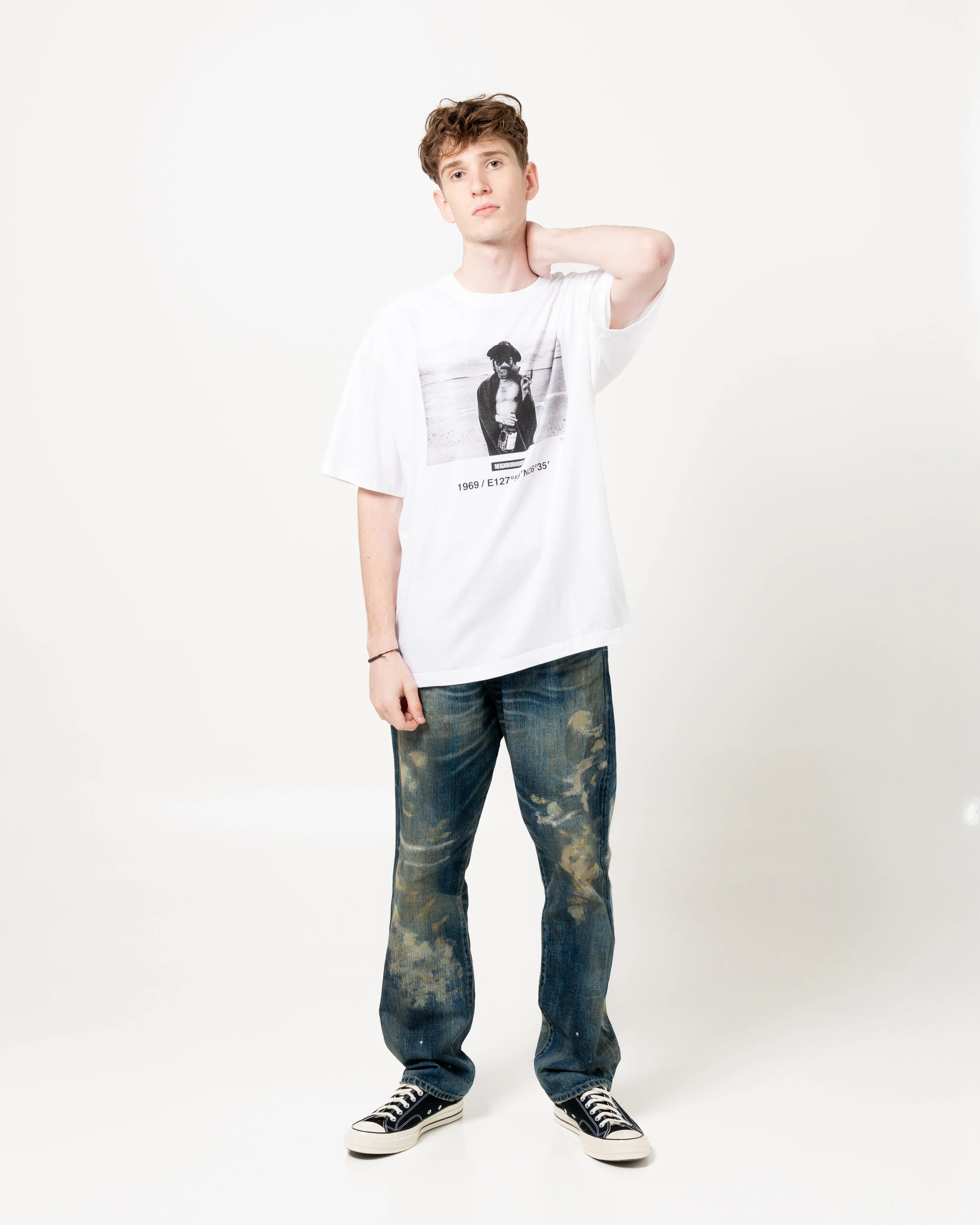 NH x Osamu Nagahama SS-3 Tee | White