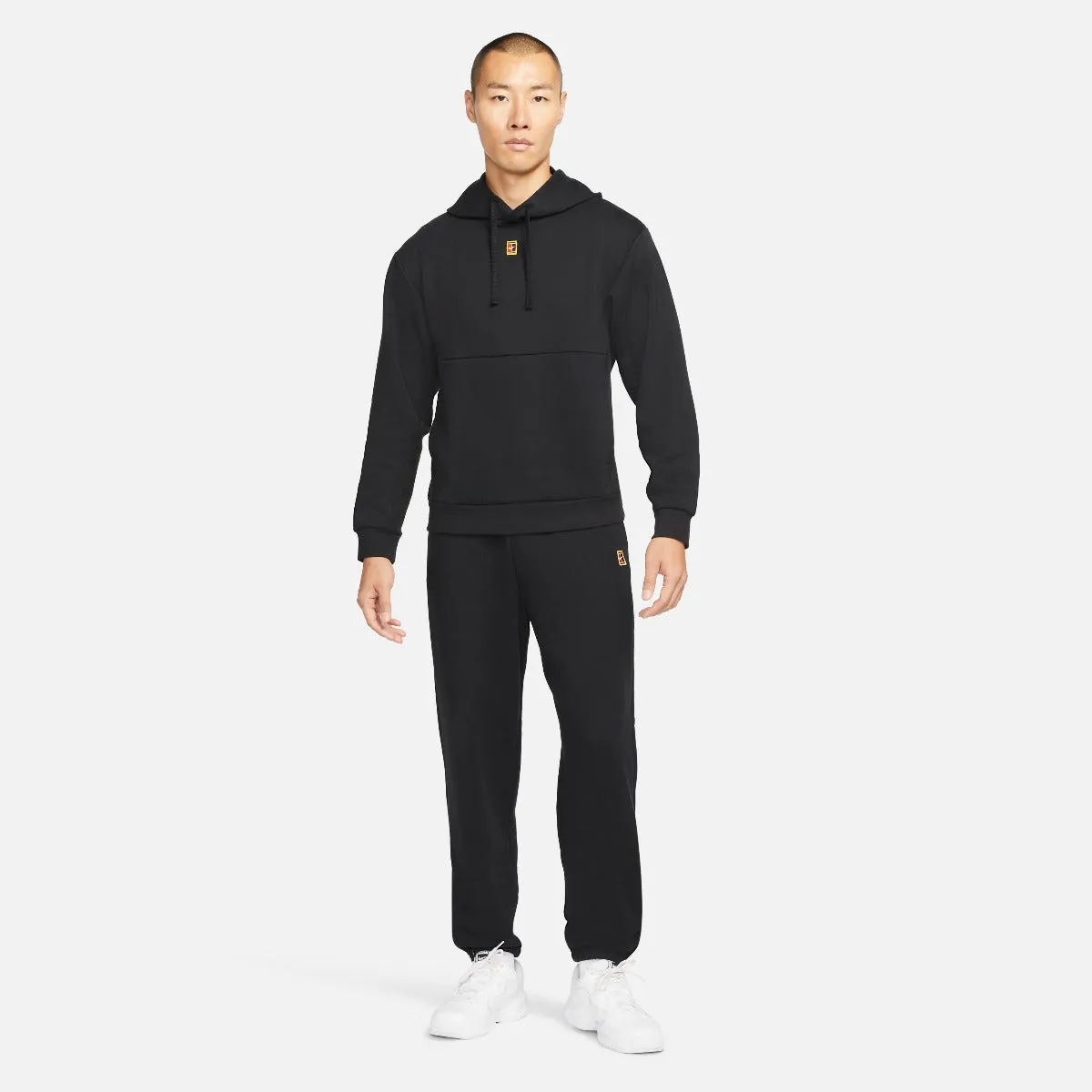 Nike Men's Fleece Heritage Tennis Hoodie (Black)