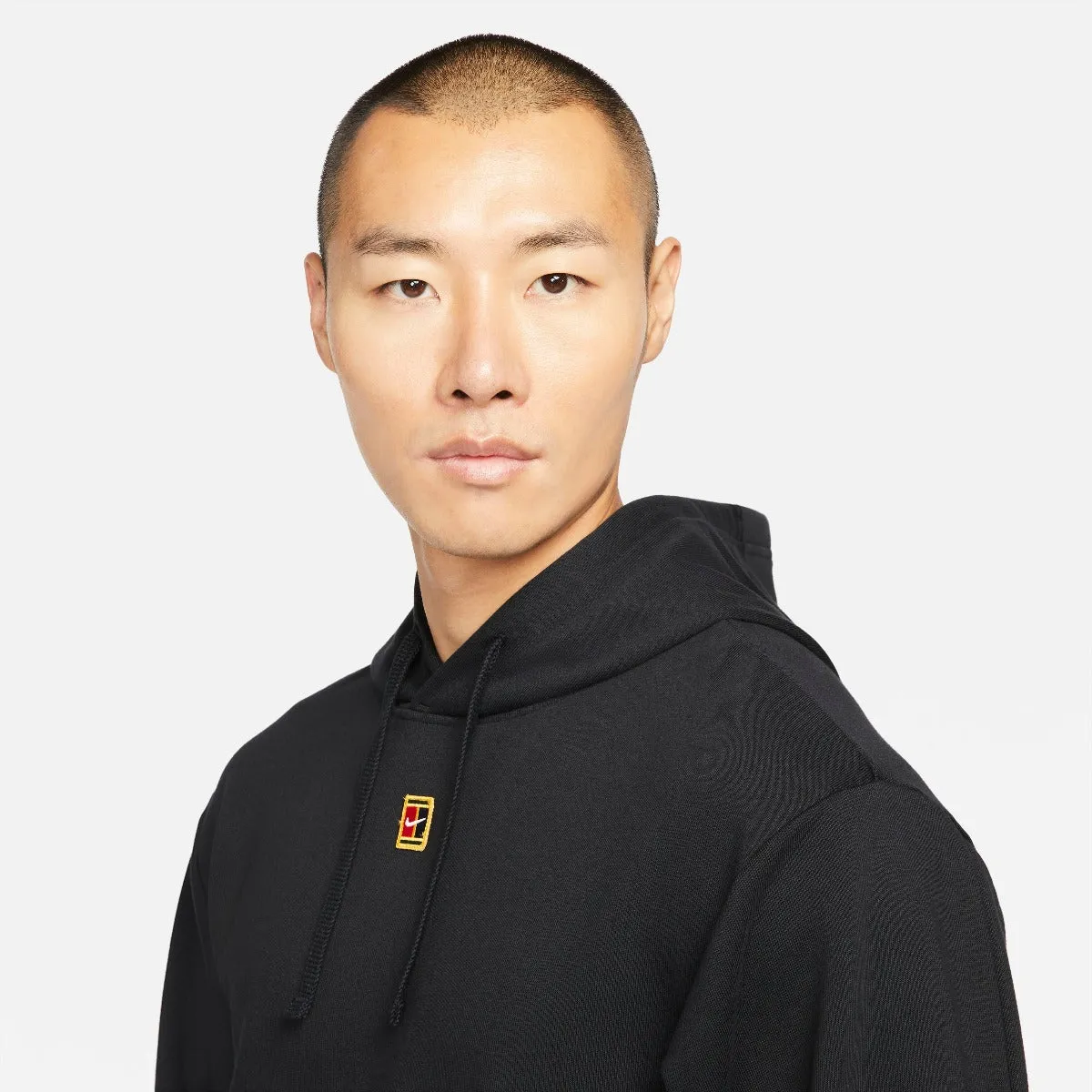 Nike Men's Fleece Heritage Tennis Hoodie (Black)