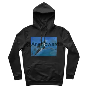Organic Cotton Hoodie Blue Bird
