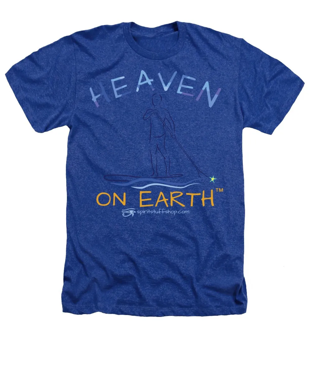Paddle Board Heaven On Earth - Heathers T-Shirt