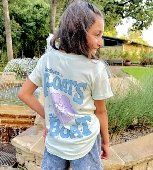 Paper Flower Whatever Floats Your Boat Graphic Tee