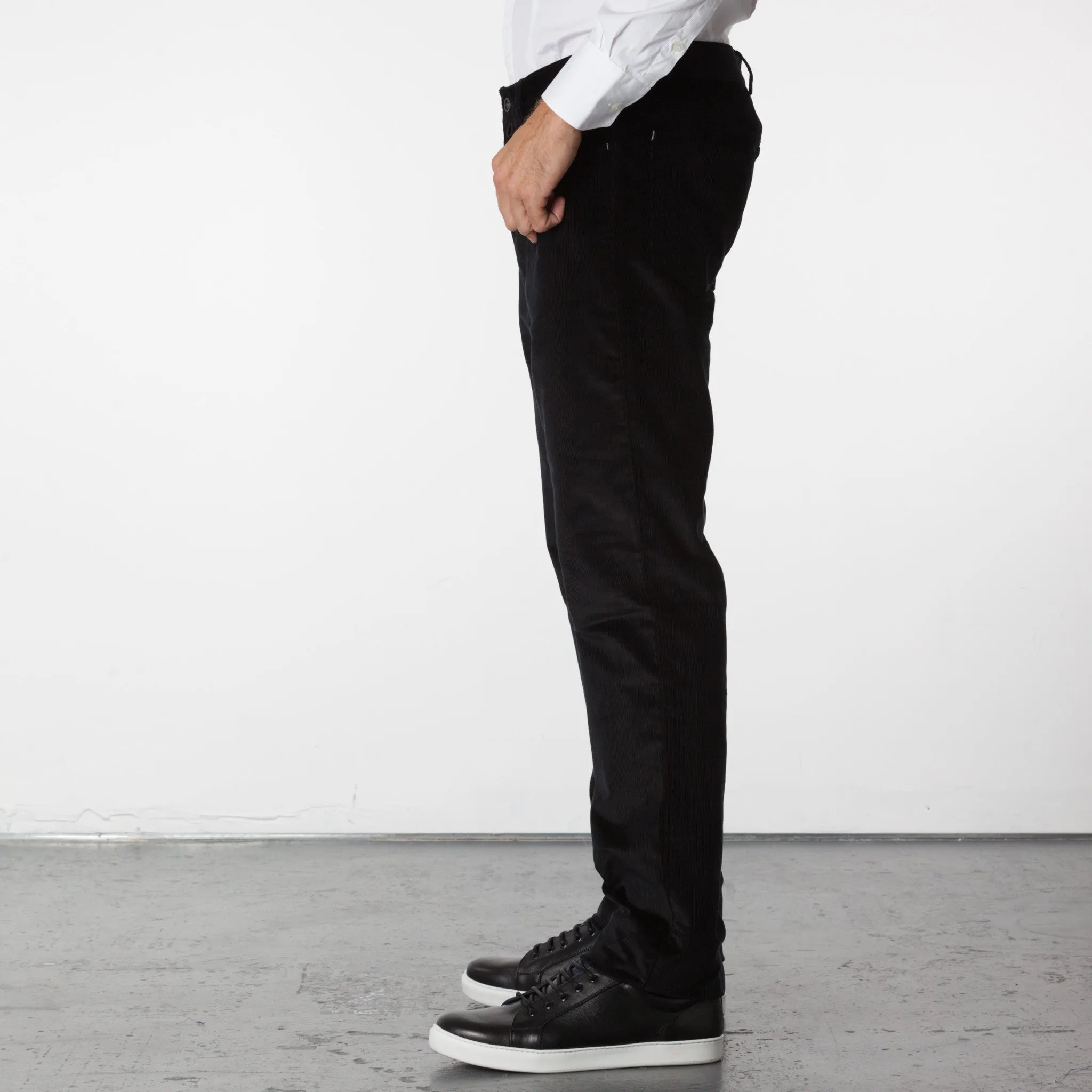 Parker 5 Pocket Corduroy Pants - Black