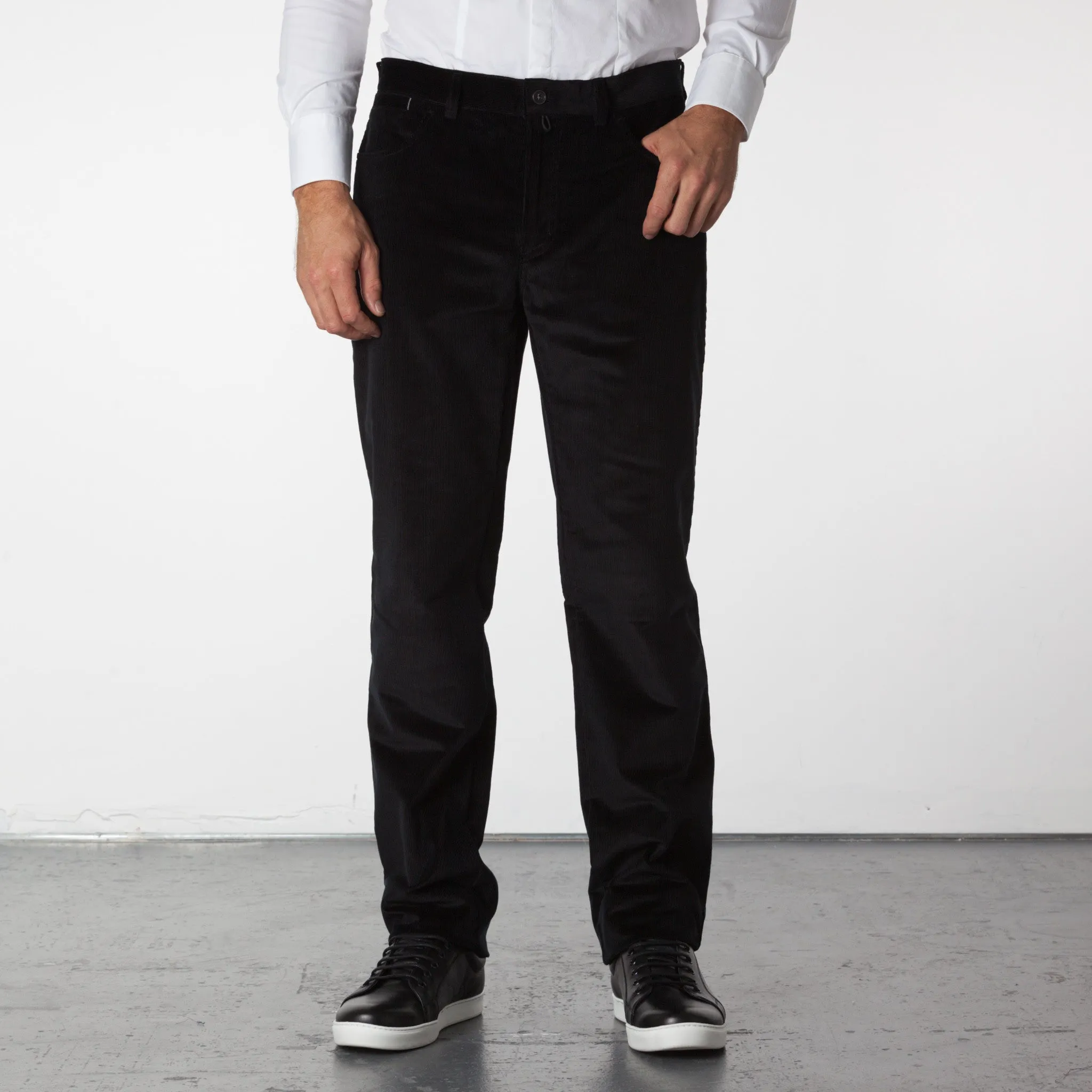 Parker 5 Pocket Corduroy Pants - Black