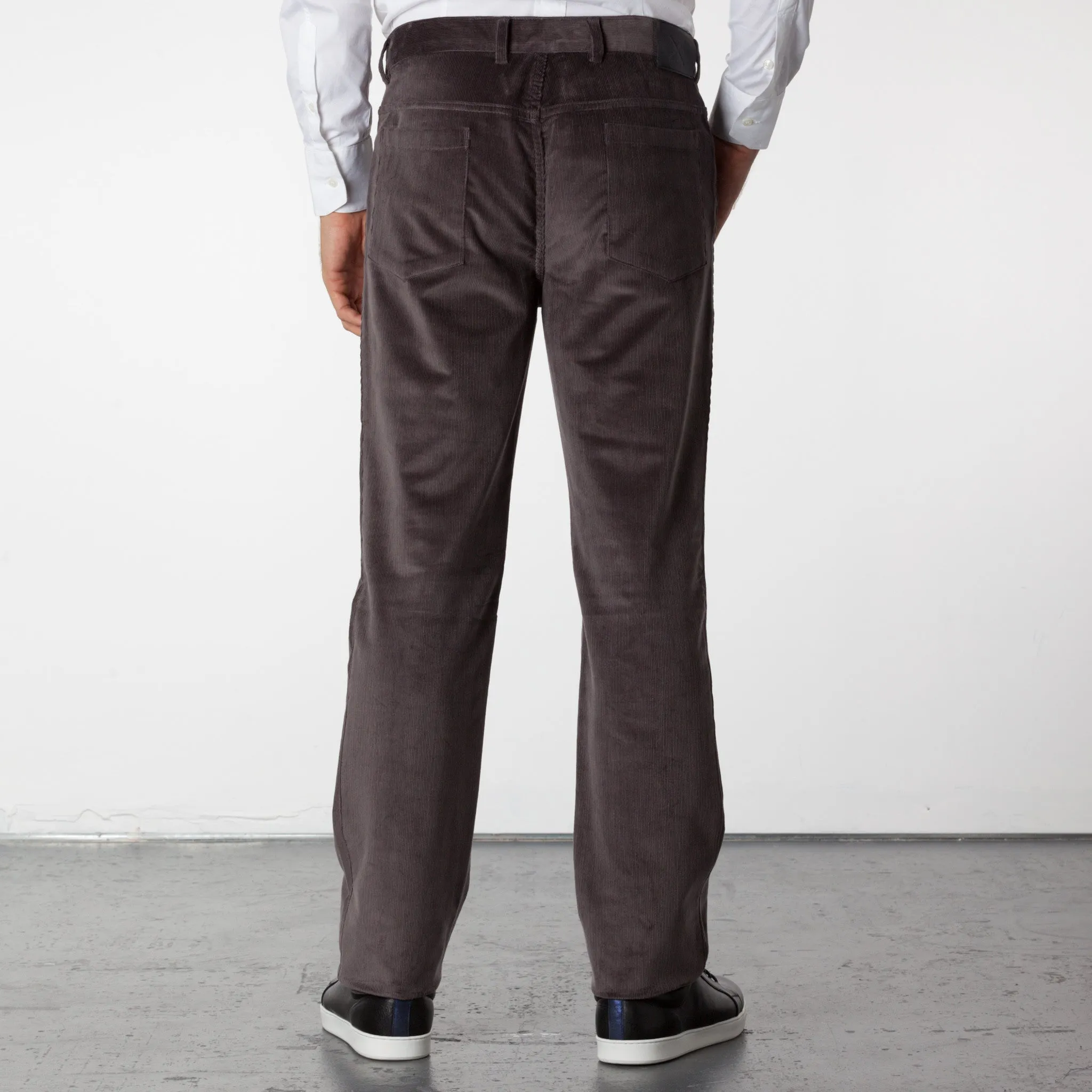 Parker 5 Pocket Corduroy Pants - Charcoal