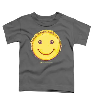 Peace Begins With A Smile - Toddler T-Shirt