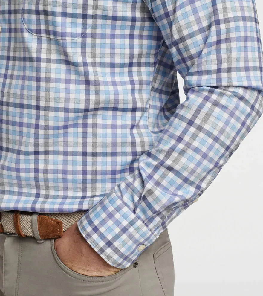 Peter Millar Chambly Cotton Stretch Sport Shirt - White