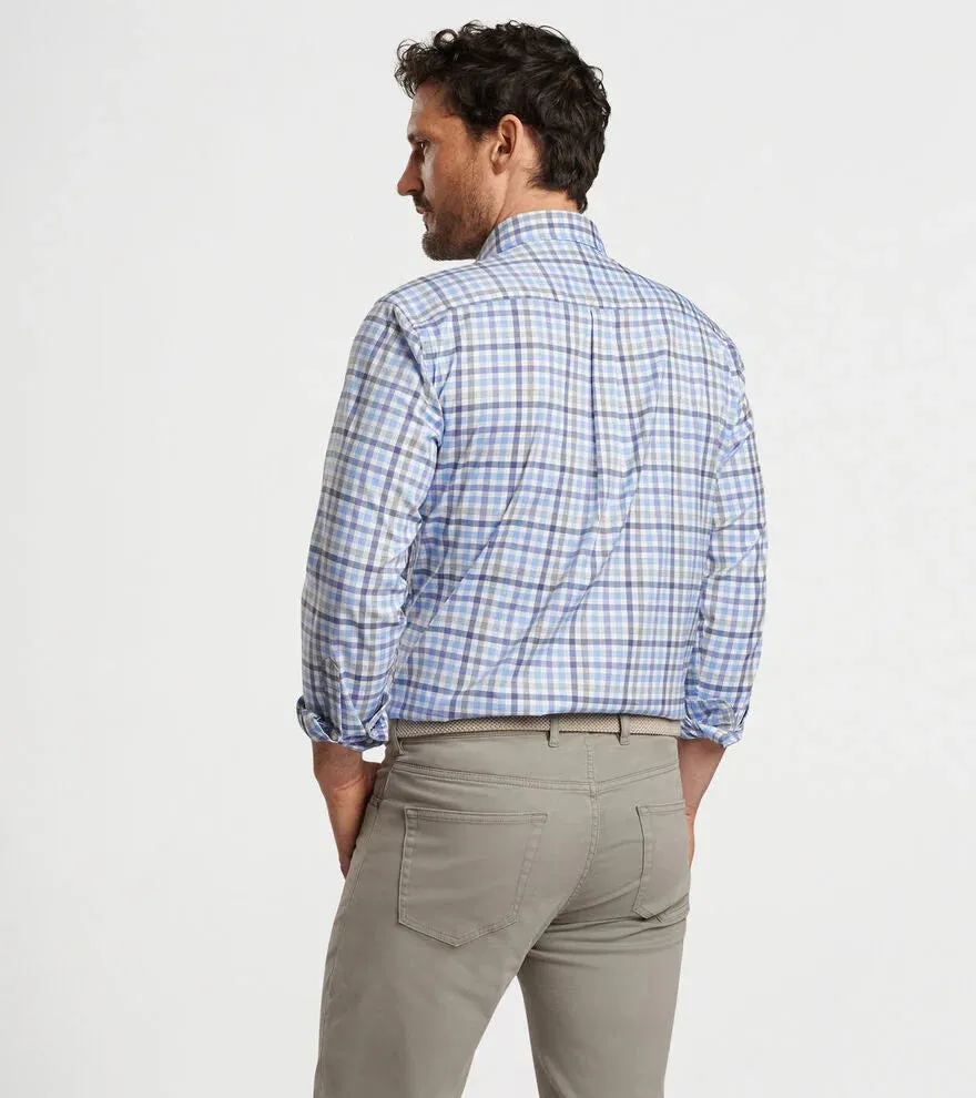Peter Millar Chambly Cotton Stretch Sport Shirt - White