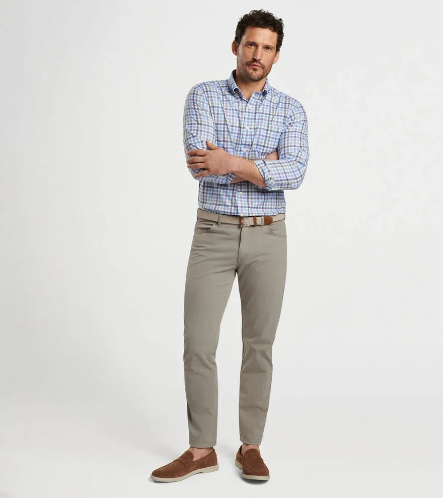 Peter Millar Chambly Cotton Stretch Sport Shirt - White