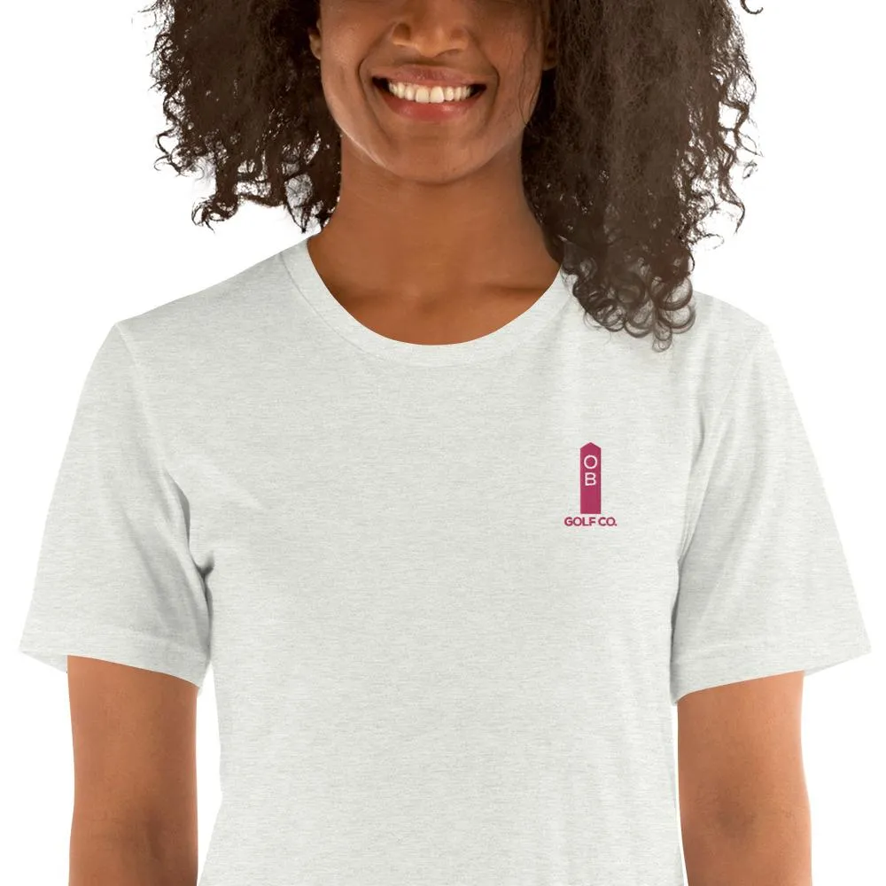 Pink OB Stake Embroidered T-Shirt