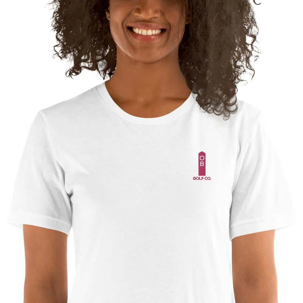 Pink OB Stake Embroidered T-Shirt