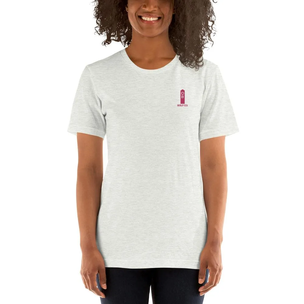 Pink OB Stake Embroidered T-Shirt