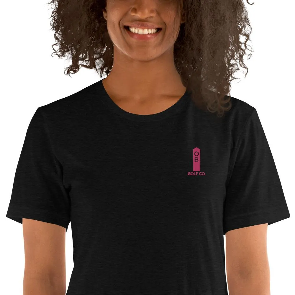 Pink OB Stake Embroidered T-Shirt