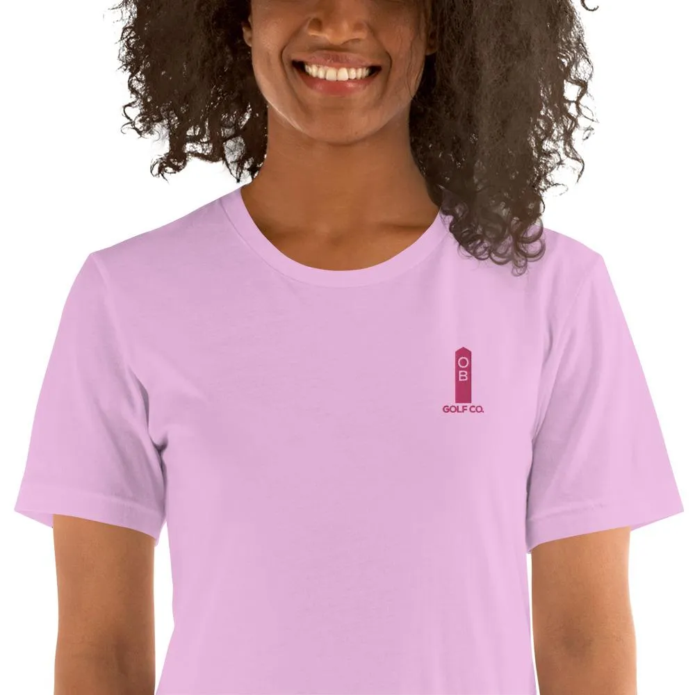 Pink OB Stake Embroidered T-Shirt