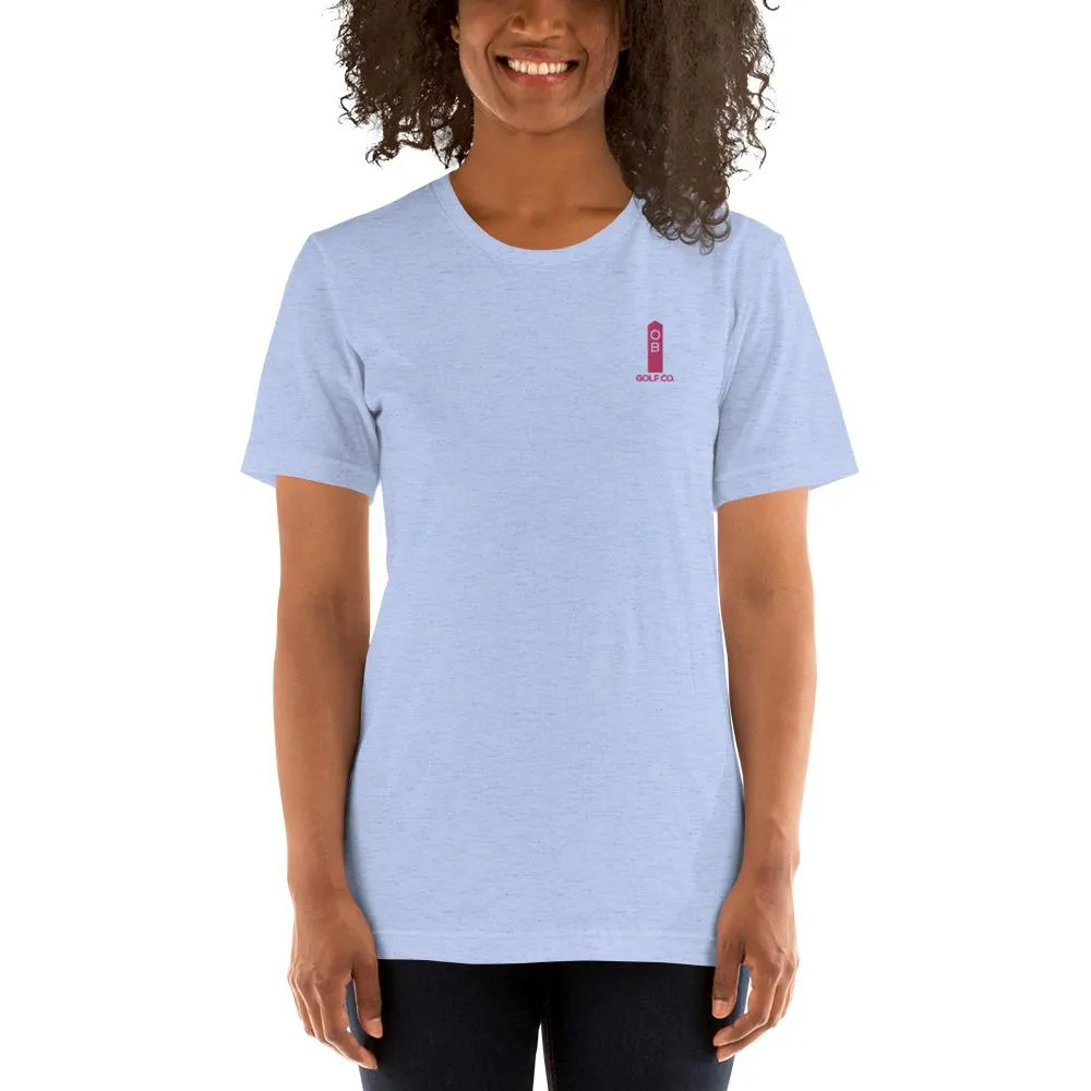 Pink OB Stake Embroidered T-Shirt