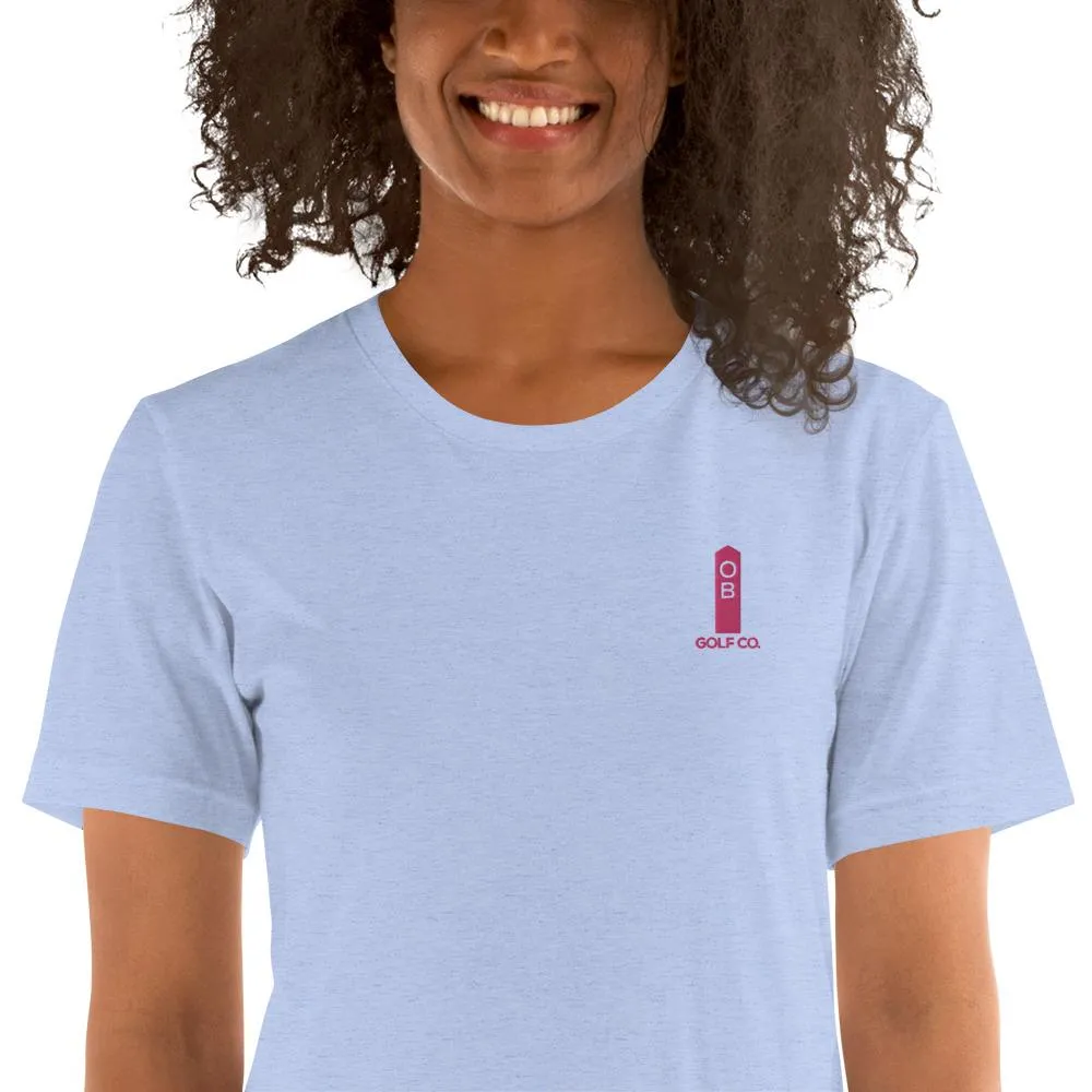 Pink OB Stake Embroidered T-Shirt