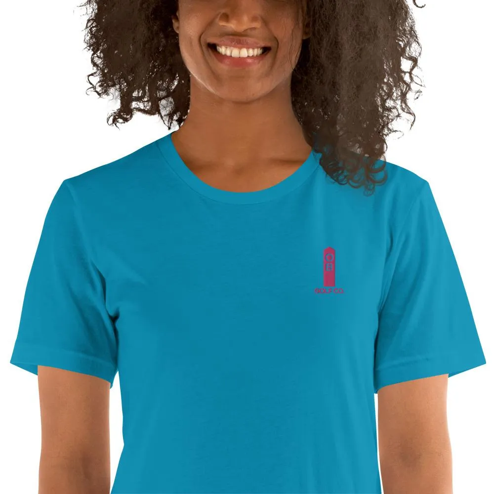 Pink OB Stake Embroidered T-Shirt
