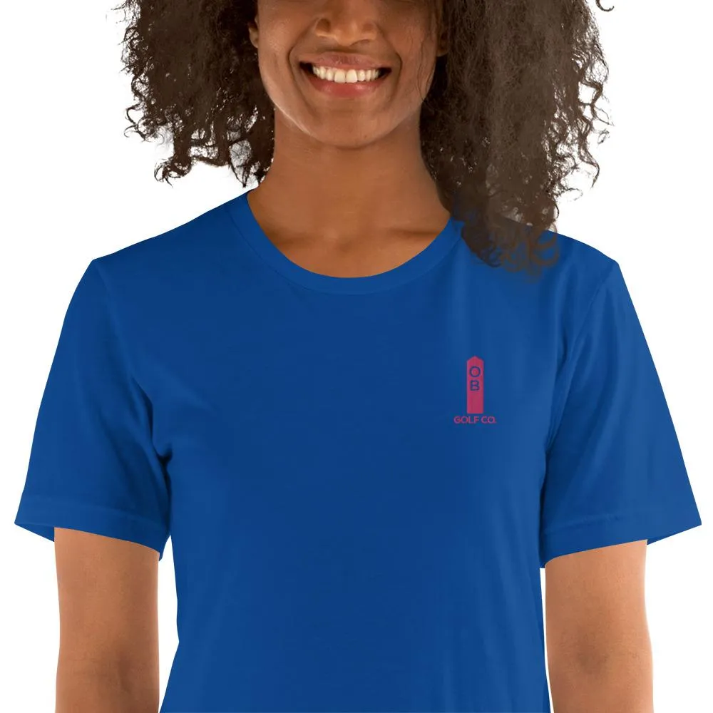 Pink OB Stake Embroidered T-Shirt