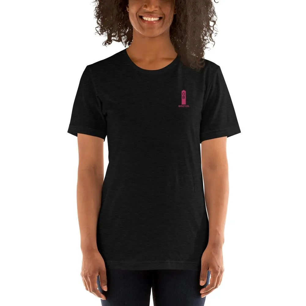 Pink OB Stake Embroidered T-Shirt