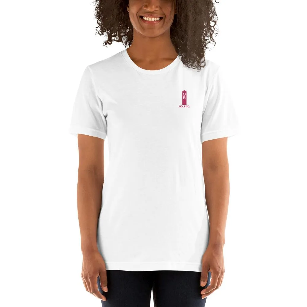 Pink OB Stake Embroidered T-Shirt