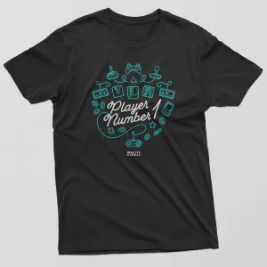 Player Number 1 Mens T-Shirt