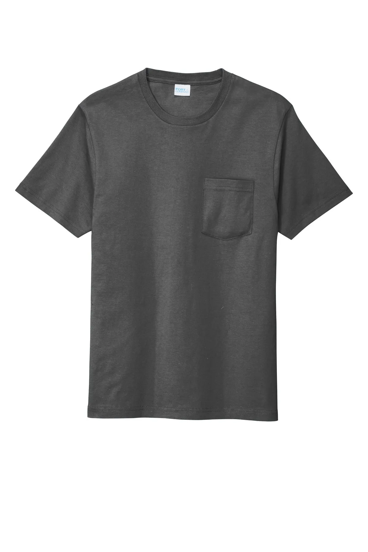 Port & Company Bouncer Pocket Tee PC600P Coal Grey